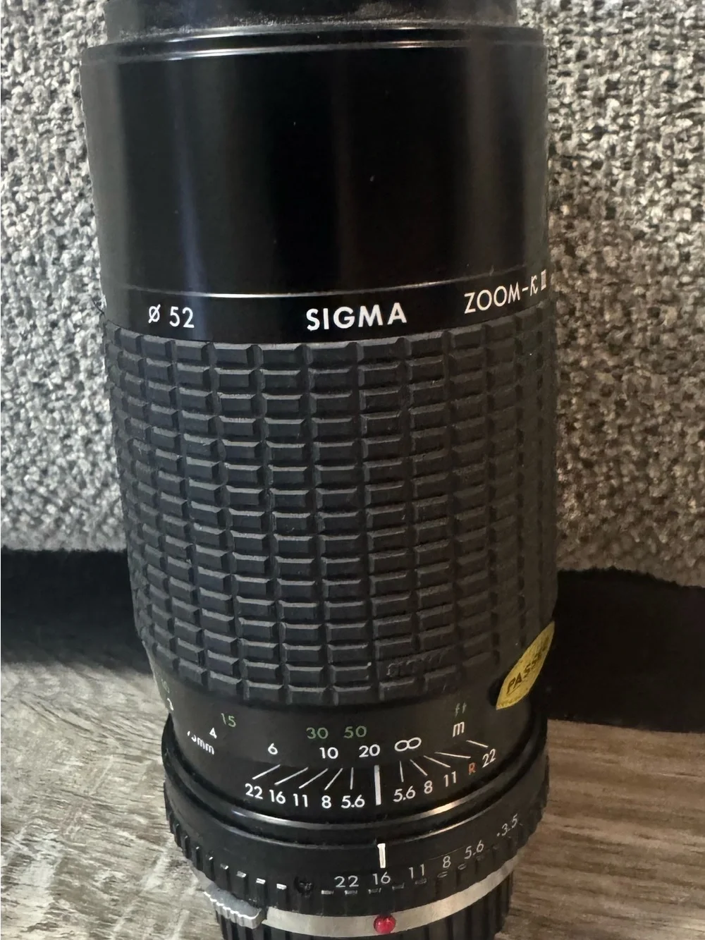 Black Telephoto Camera Lens - Manual Focus